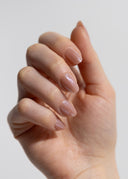Glazed Latte, Short Almond, press on nails