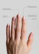 Ballet Slipper 2. sortering, Medium Almond, press on nails