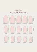 Milky Swirl, Medium Almond, press on nails
