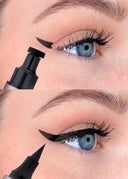 Master Stamp & Stroke Eyeliner, Dark Chocolate, i användning
